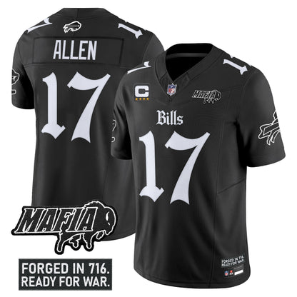 Men's Buffalo Bills 'Gothic Cold Front Edition' Vapor Limited Jersey V2 - All Stitched