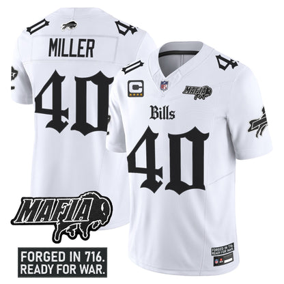 Men's Buffalo Bills 'Gothic Cold Front Edition' Vapor Limited Jersey V2 - All Stitched
