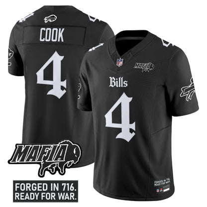 Men's Buffalo Bills 'Gothic Cold Front Edition' Vapor Limited Jersey V2 - All Stitched