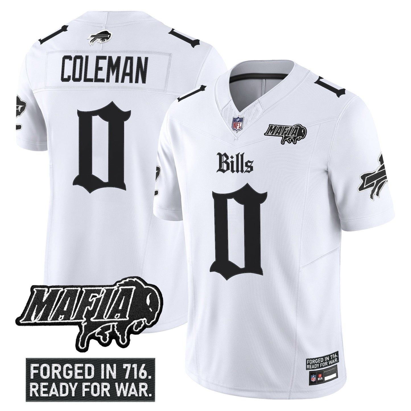 Men's Buffalo Bills 'Gothic Cold Front Edition' Vapor Limited Jersey V2 - All Stitched