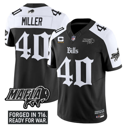 Men's Buffalo Bills 'Gothic Cold Front Edition' Vapor Limited Jersey V2 - All Stitched