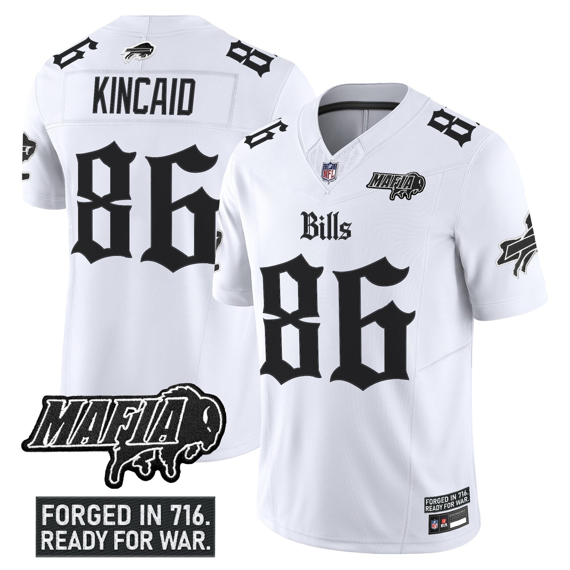 Men's Buffalo Bills 'Gothic Cold Front Edition' Vapor Limited Jersey V2 - All Stitched