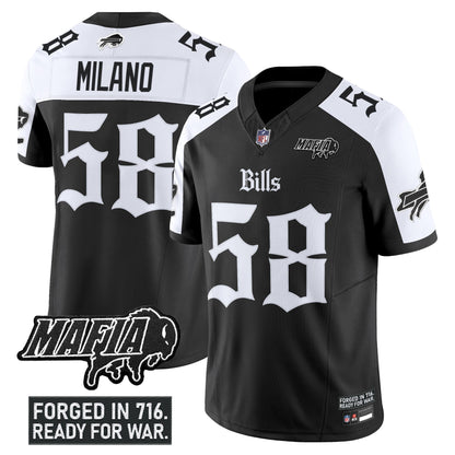 Men's Buffalo Bills 'Gothic Cold Front Edition' Vapor Limited Jersey V2 - All Stitched