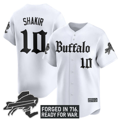 Men's Buffalo Bills 'Gothic Cold Front Edition' Vapor Baseball Jersey - All Stitched