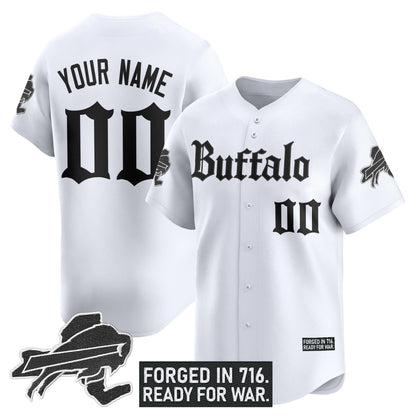 Buffalo Bills 'Gothic Cold Front Edition' Vapor Baseball Custom Jersey - All Stitched