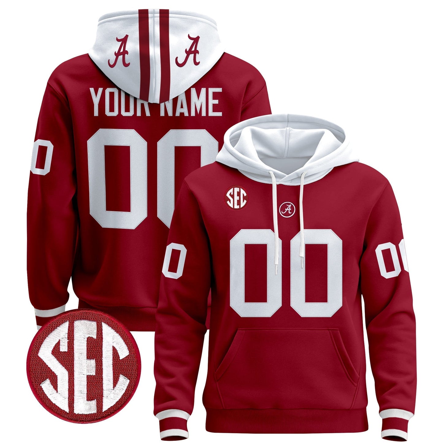 Alabama Crimson 2025 Premium Custom Pullover Hoodie