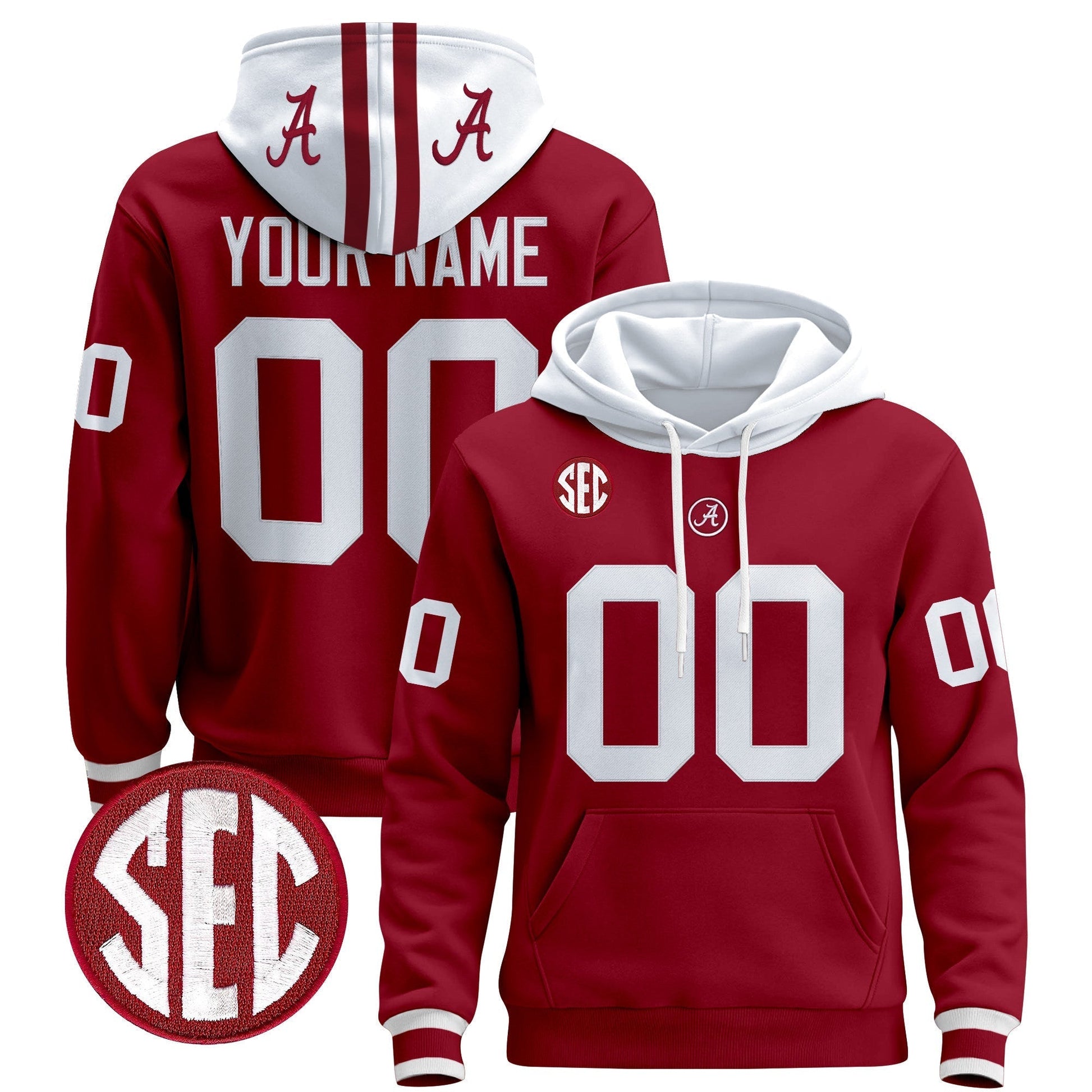 Alabama Crimson 2025 Premium Custom Pullover Hoodie