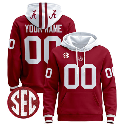 Alabama Crimson 2025 Premium Custom Pullover Hoodie