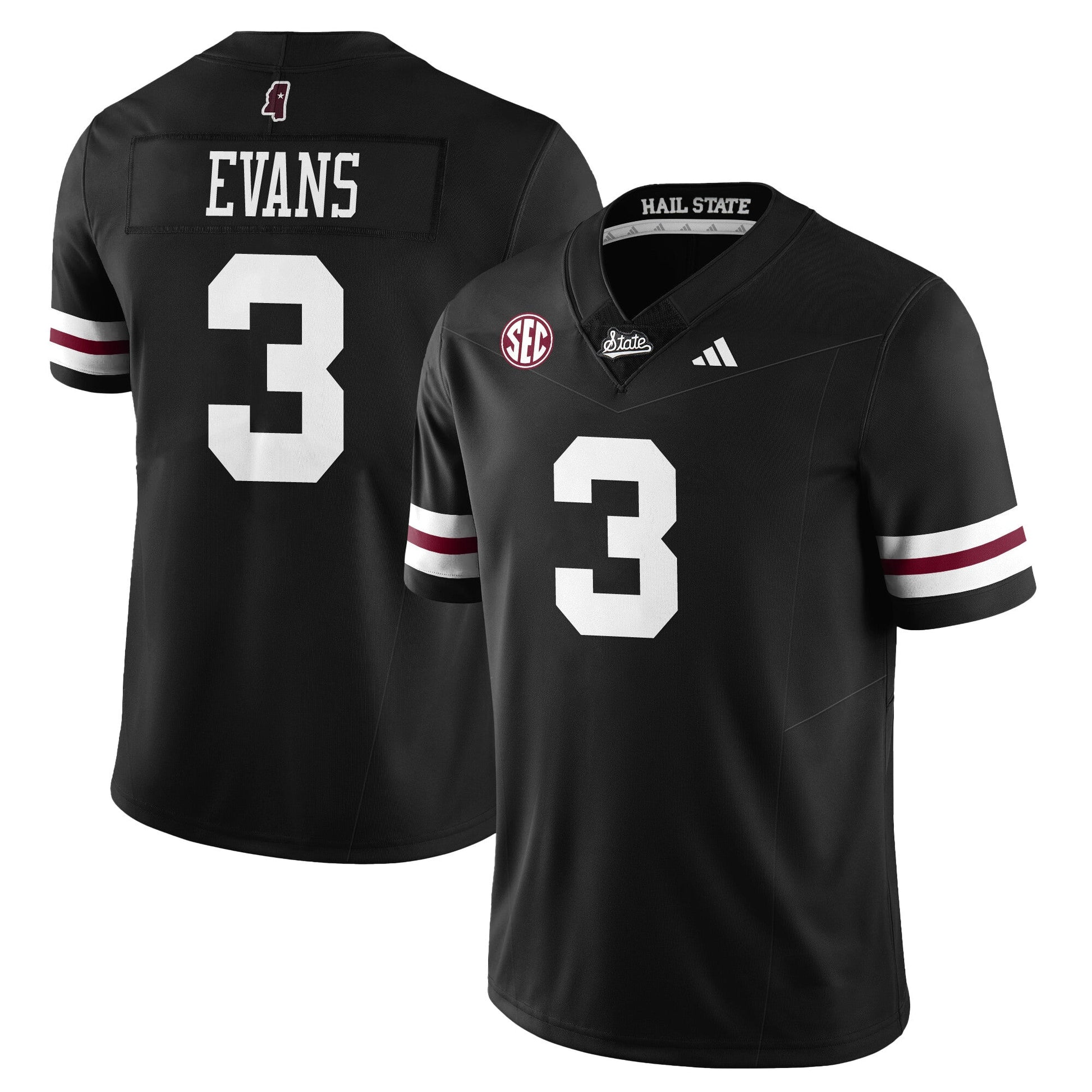 Men's Mississippi State Football "Darkness" Limited Jersey - All Stitched