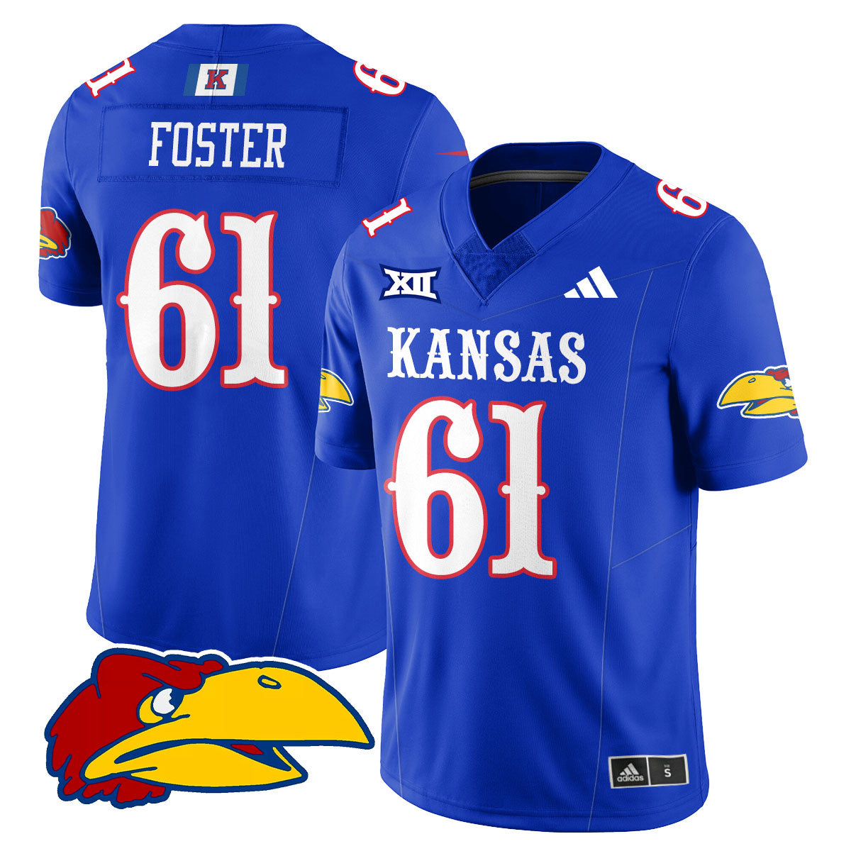 Men's Kansas Jayhawks Football 2025 Limited Jersey - All Stitched