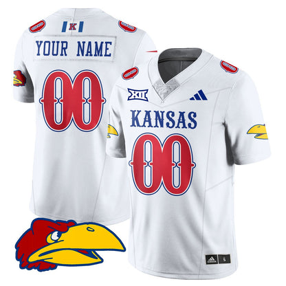 Custom Kansas Jayhawks Football 2025 Limited Jersey - All Stitched