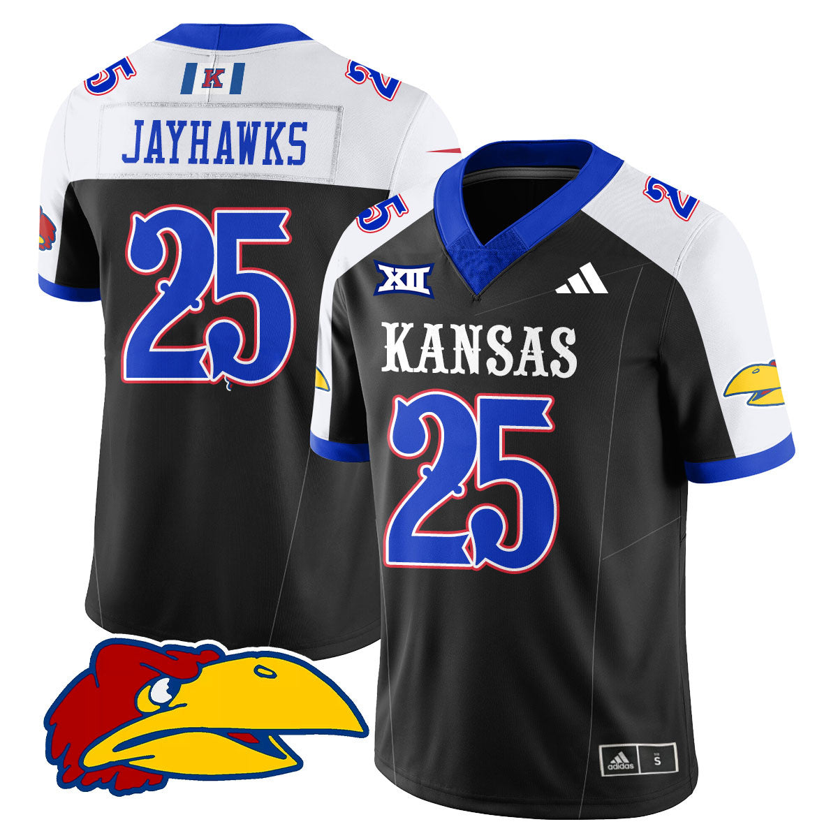 Kansas Jayhawks Football 2025 Limited Jersey - All Stitched