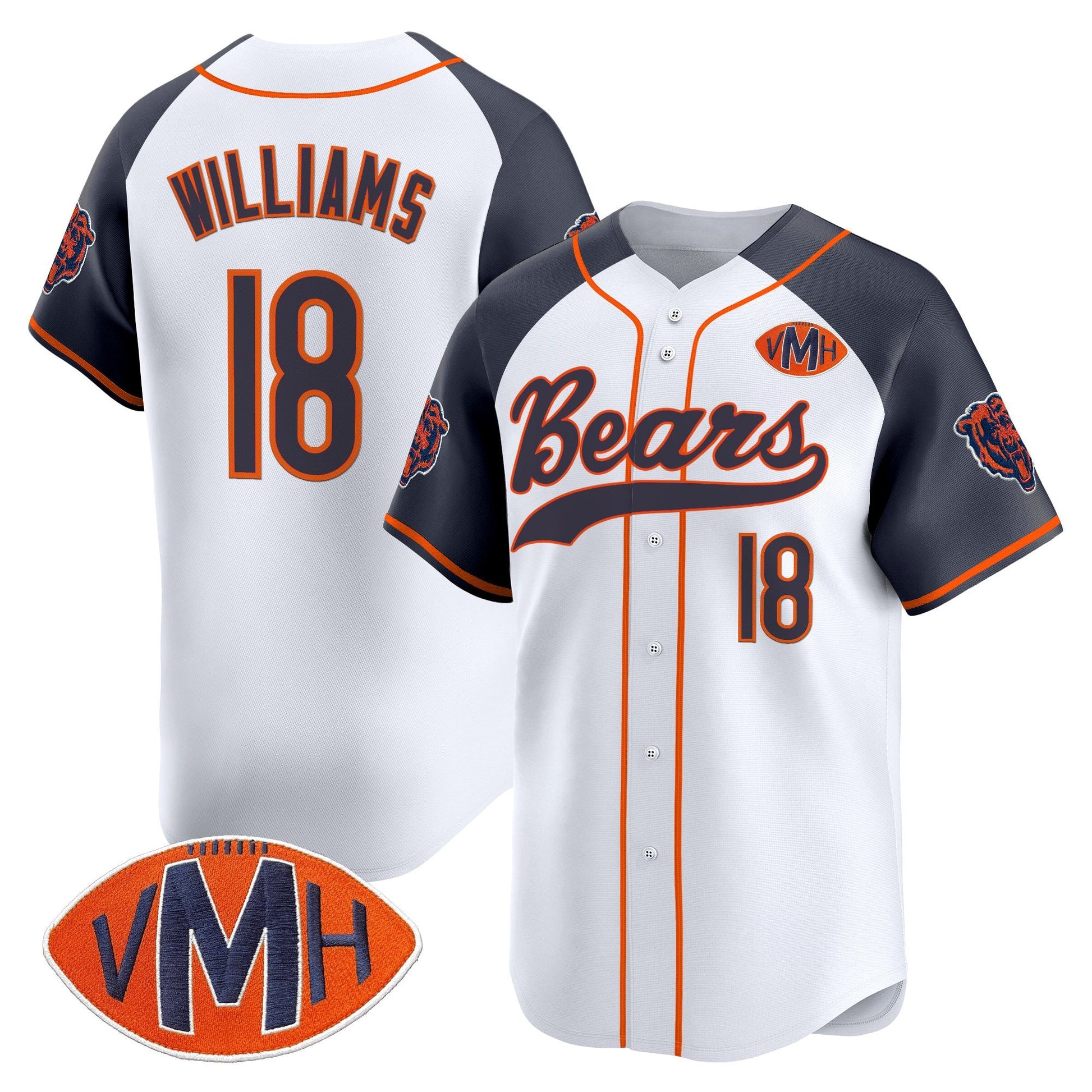 Men's Chicago Bears 2025 Vapor Baseball Jersey - All Stitched
