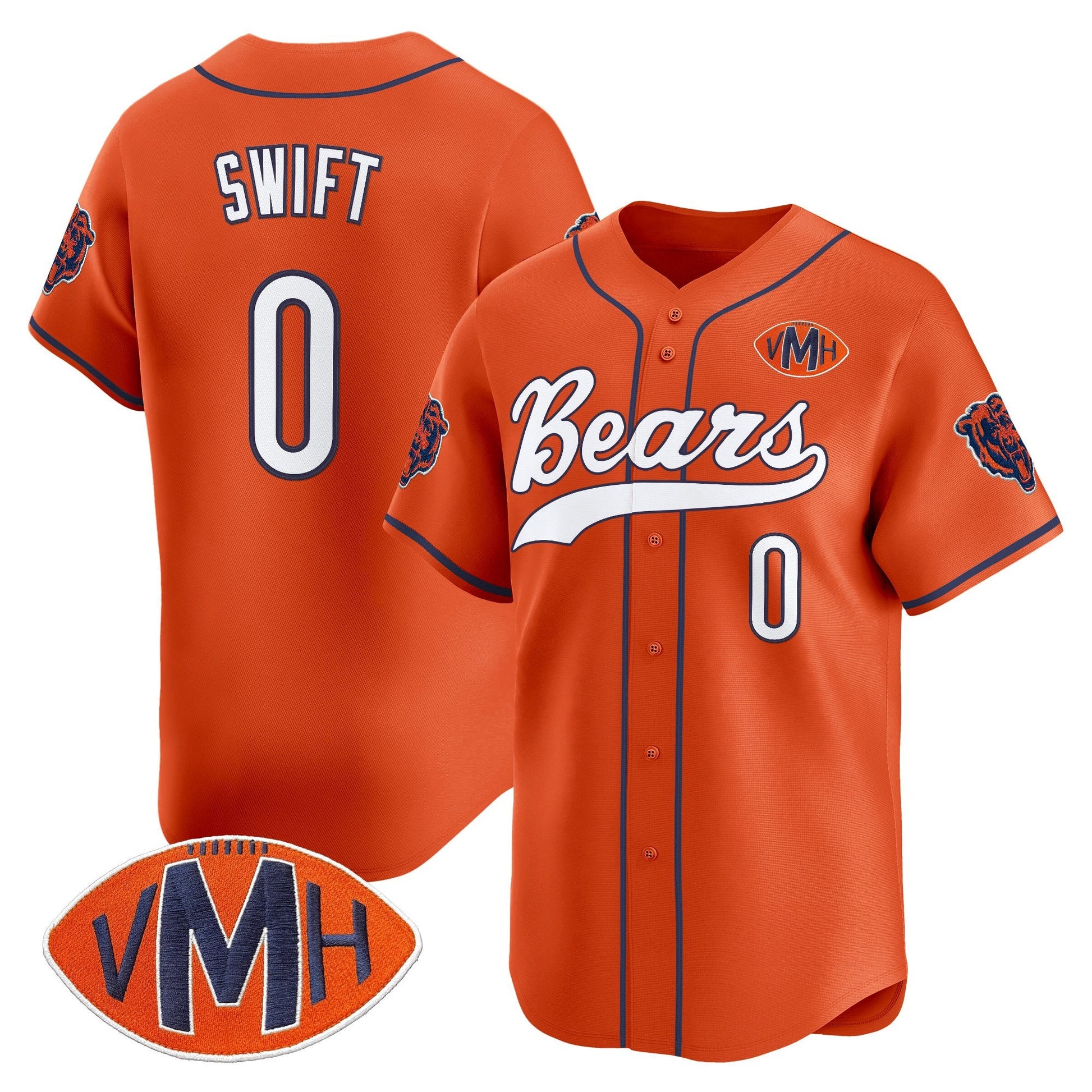 Men's Chicago Bears 2025 Vapor Baseball Jersey - All Stitched