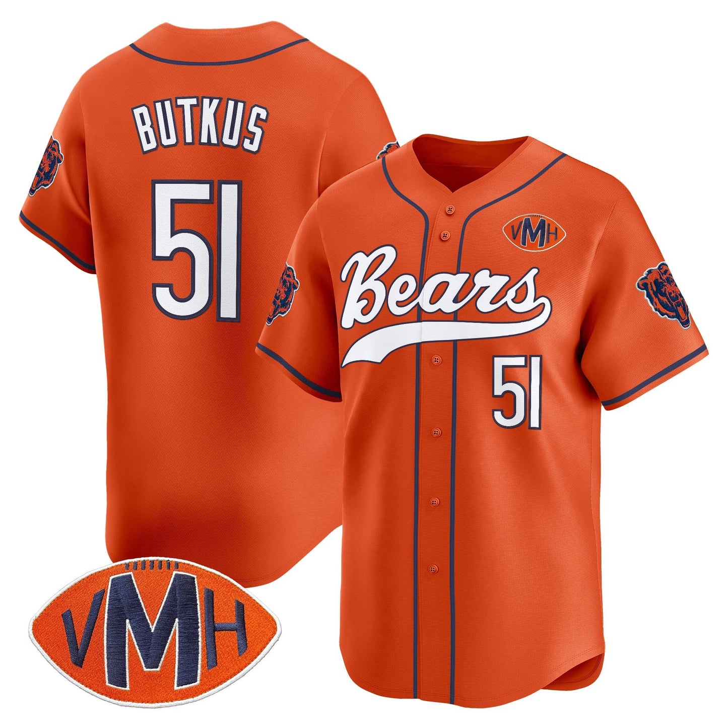 Men's Chicago Bears 2025 Vapor Baseball Jersey - All Stitched
