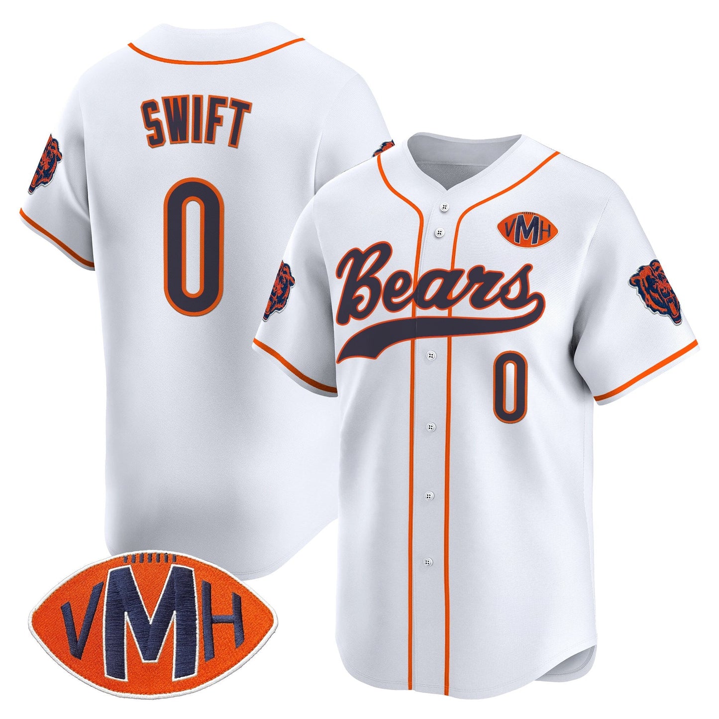 Men's Chicago Bears 2025 Vapor Baseball Jersey - All Stitched