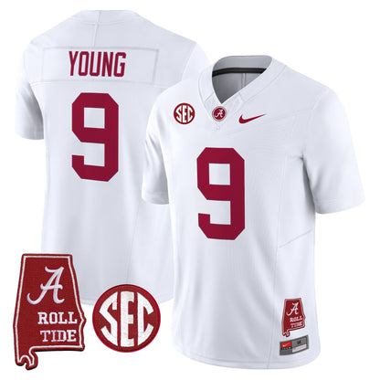 Men's Alabama Crimson Tide 2026 Vapor Limited Jersey - Alabama Map - Stitched