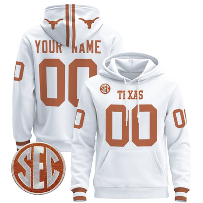 Texas Longhorns 2025 Premium Custom Pullover Hoodie