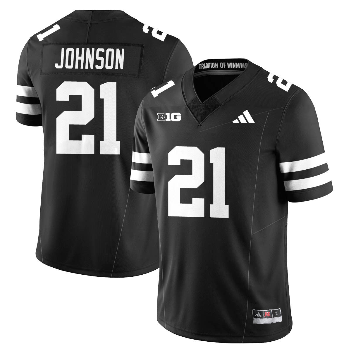 Nebraska Football 2025 "Blackout" Jersey - All Stitched
