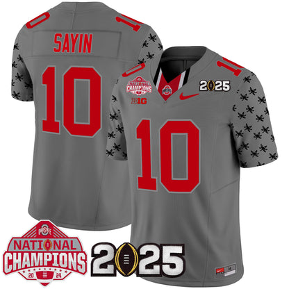 Ohio State Buckeyes National Champions Patch Vapor Limited Jersey - Stitched