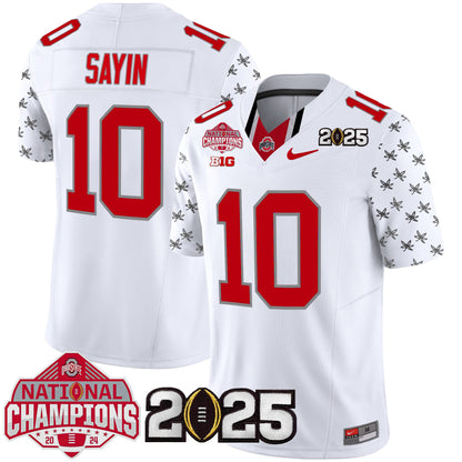 Ohio State Buckeyes National Champions Patch Vapor Limited Jersey - Stitched