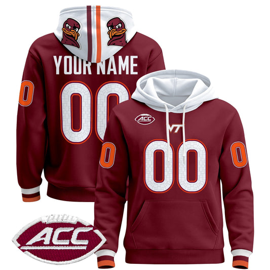 Virginia Tech Hokies 2025 Premium Custom Pullover Hoodie