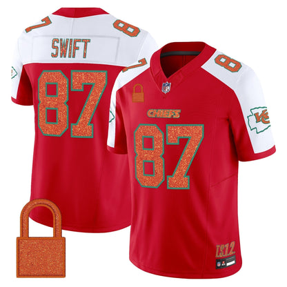 Men's Kansas City Chiefs 'Taylor Swift - TS12 - The Life of a Showgirl' Vapor Limited Jersey - All Stitched