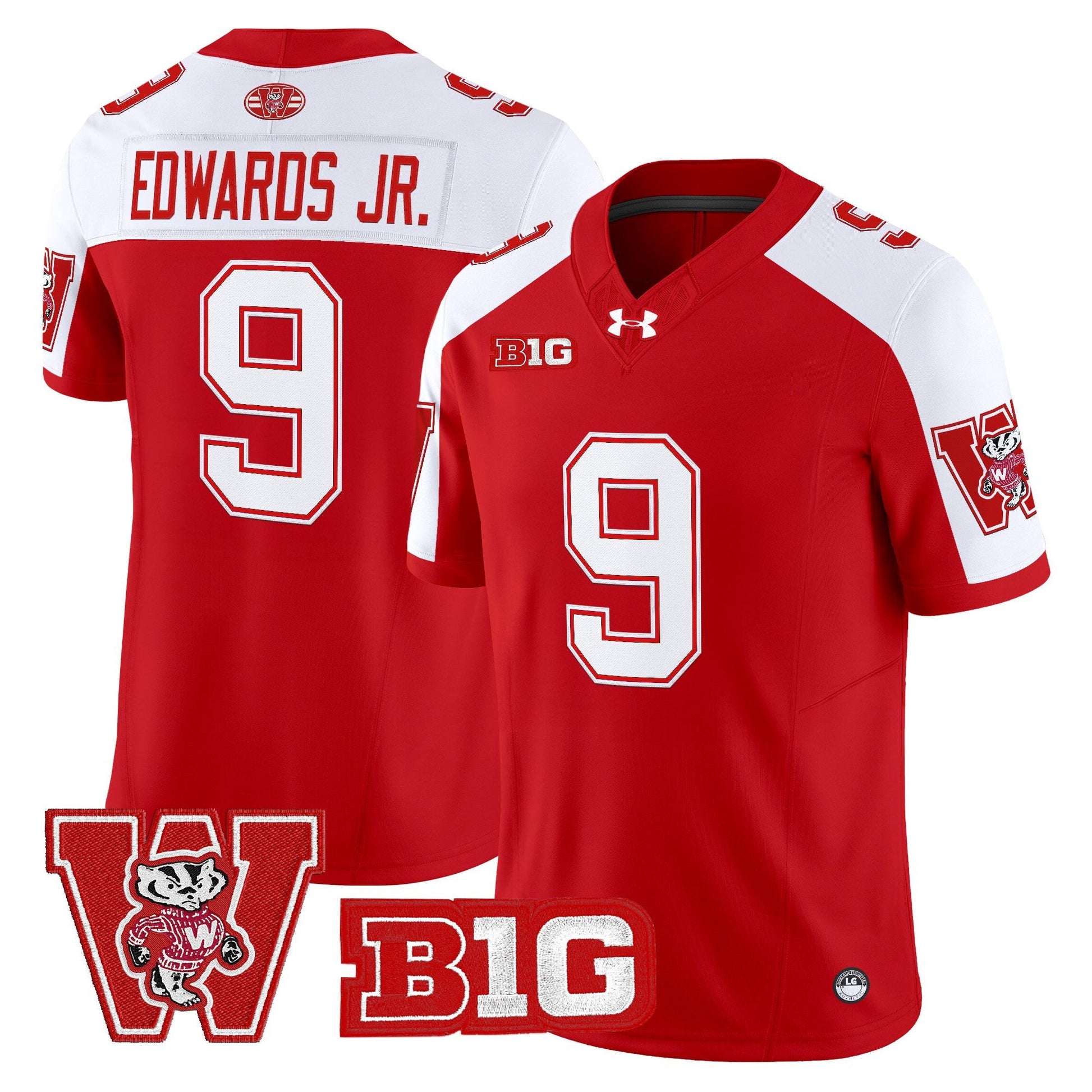 Men's Wisconsin Badgers Throwback Vapor Limited Jersey - All Stitched