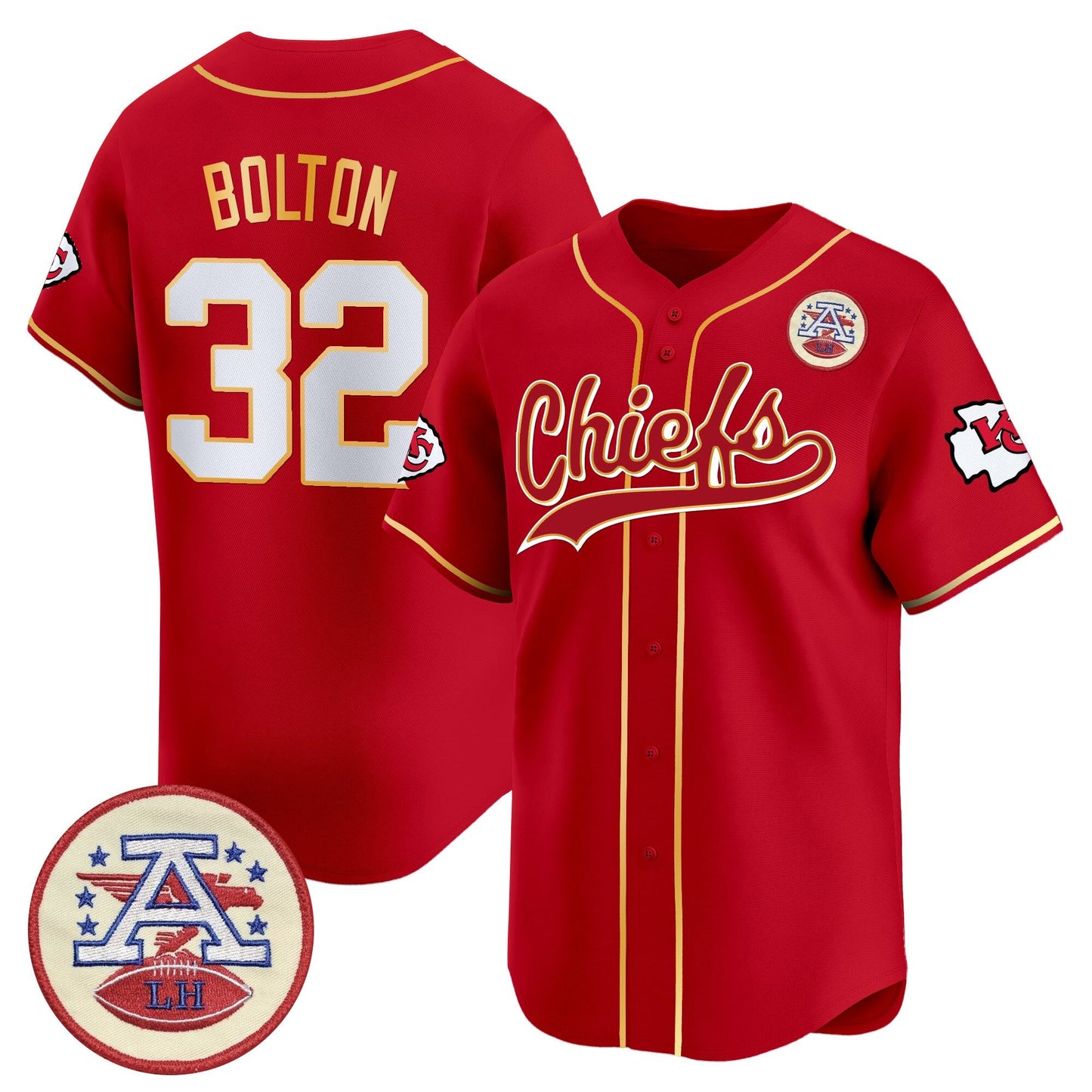 Men's Kansas City Chiefs 2025 Vapor Baseball Jersey - All Stitched