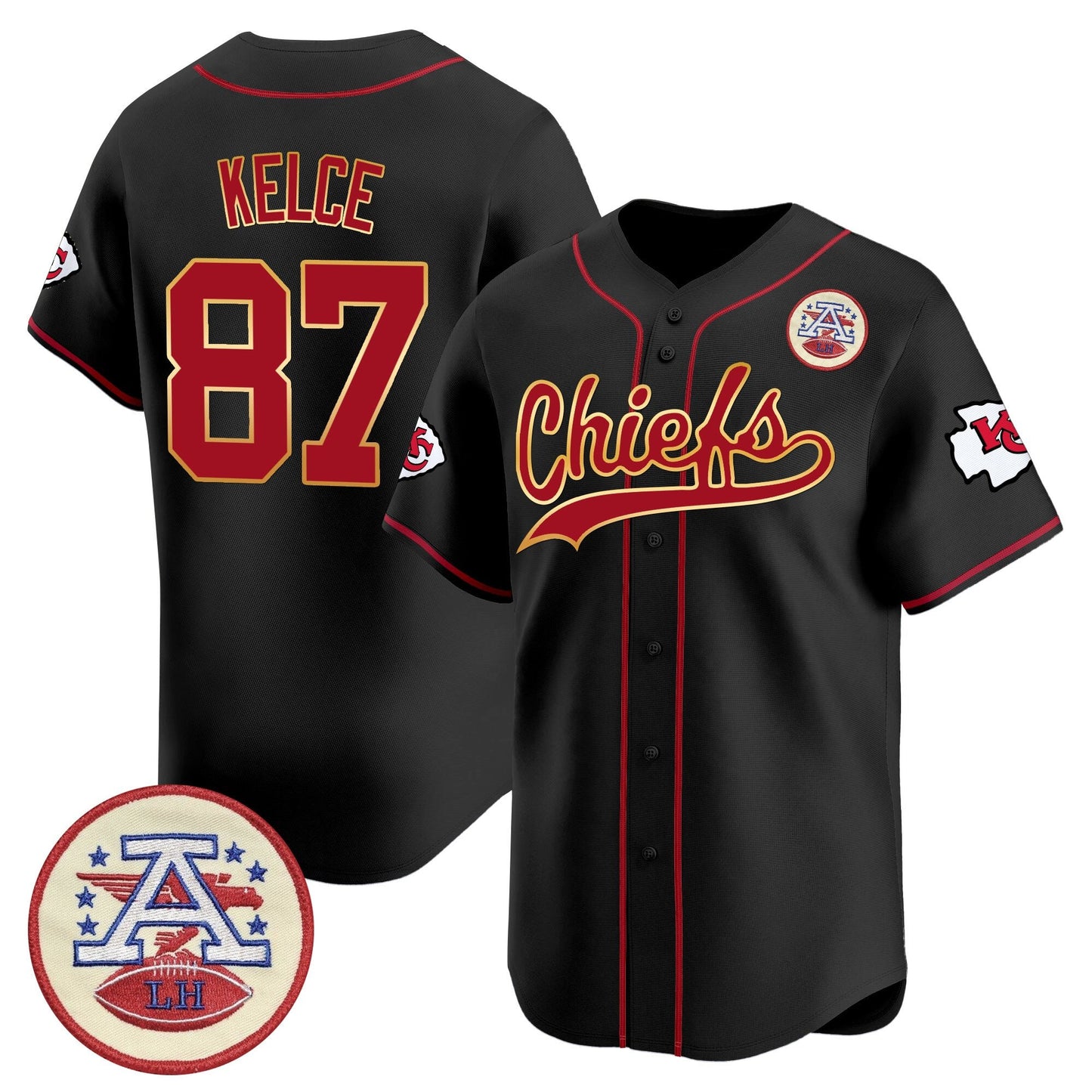 Men's Kansas City Chiefs 2025 Vapor Baseball Jersey - All Stitched