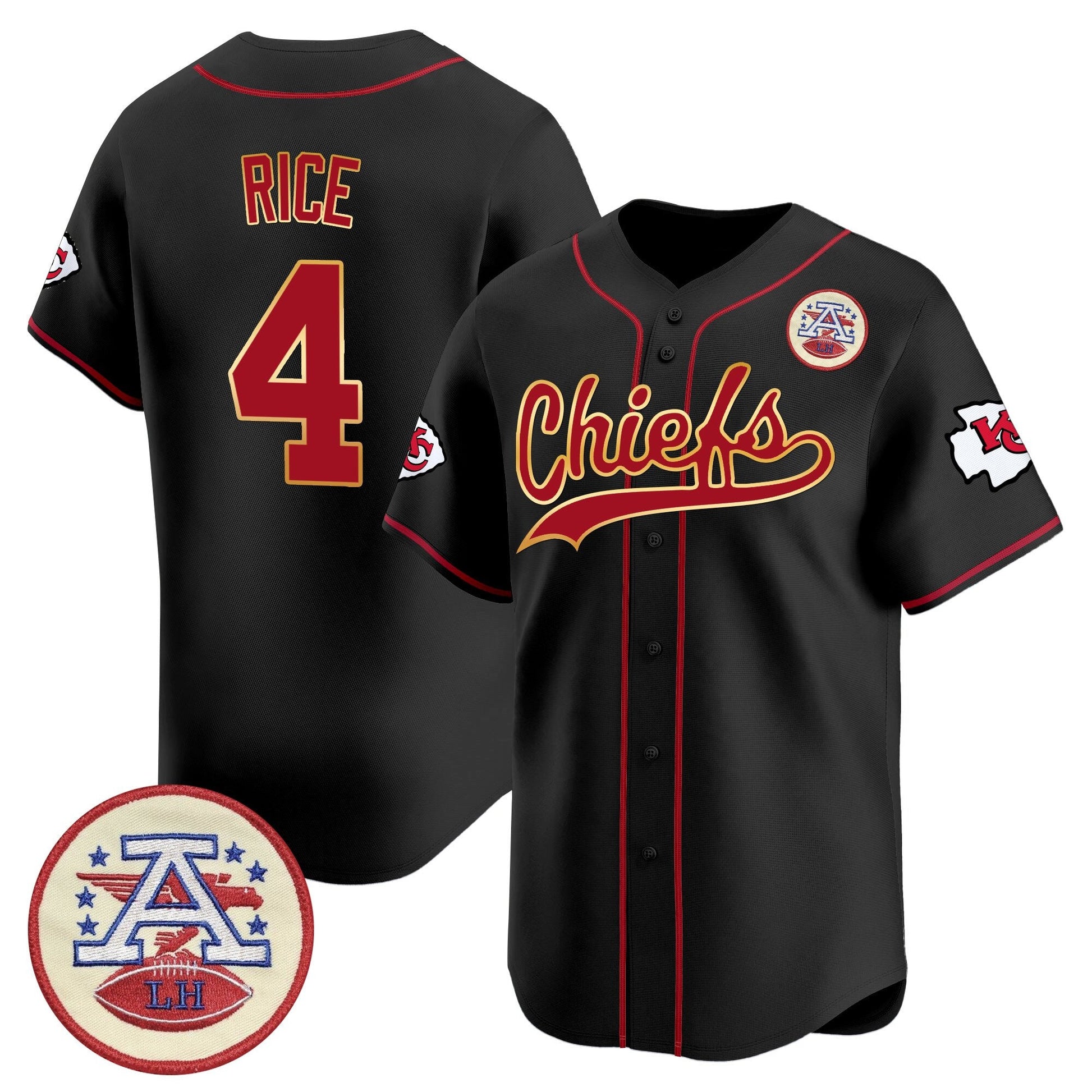 Men's Kansas City Chiefs 2025 Vapor Baseball Jersey - All Stitched
