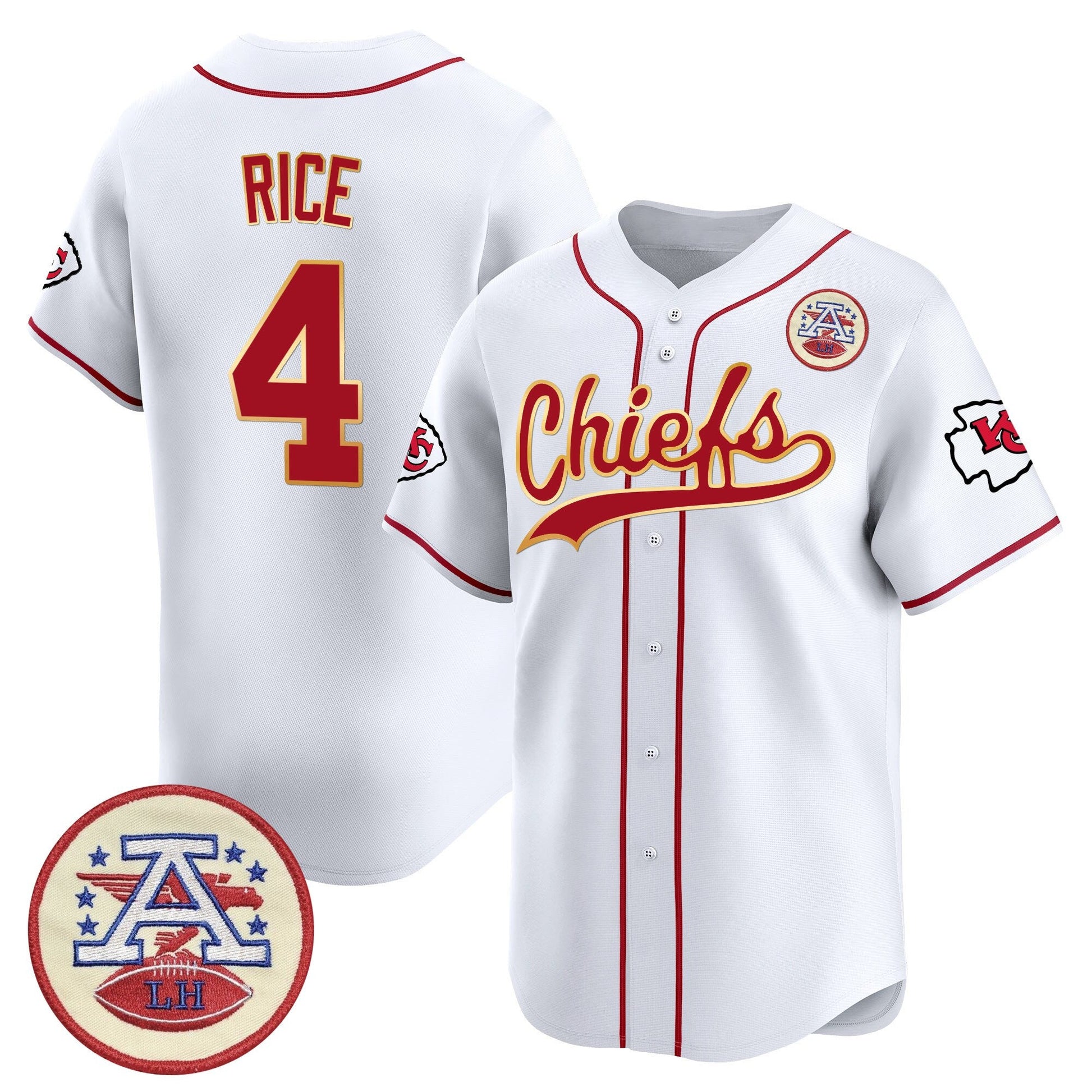 Men's Kansas City Chiefs 2025 Vapor Baseball Jersey - All Stitched