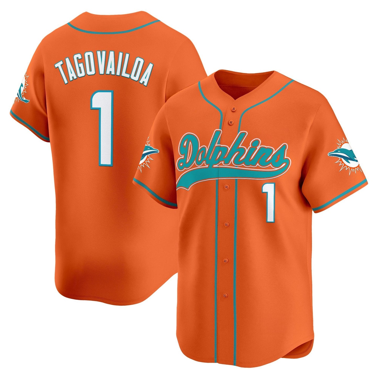 Men's Miami Dolphins 2025 Vapor Baseball Jersey - All Stitched
