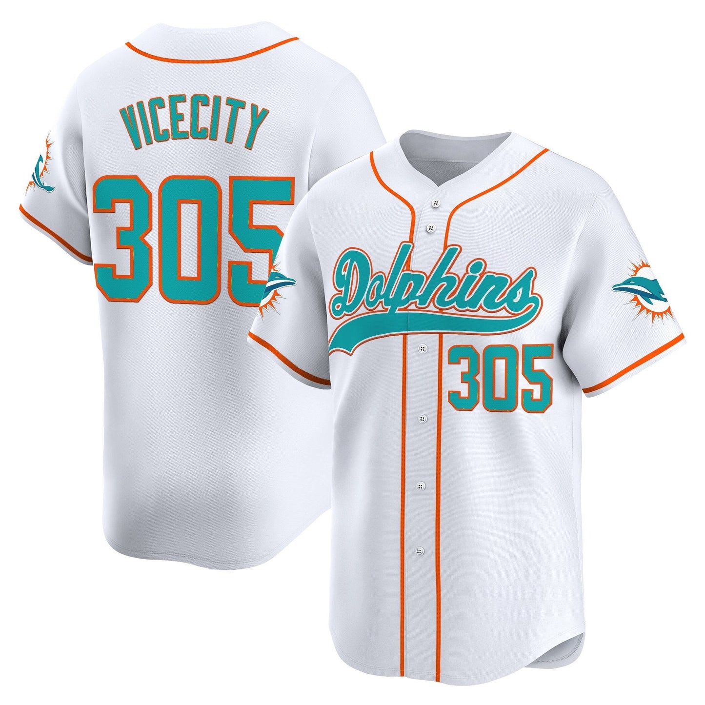 Men's Miami Dolphins 2025 Vapor Baseball Jersey - All Stitched