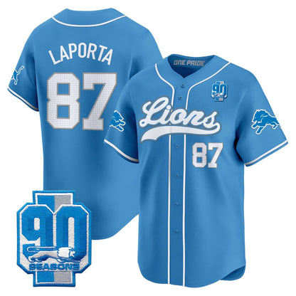 Men's Detroit Lions 2025 Vapor Baseball Jersey - All Stitched
