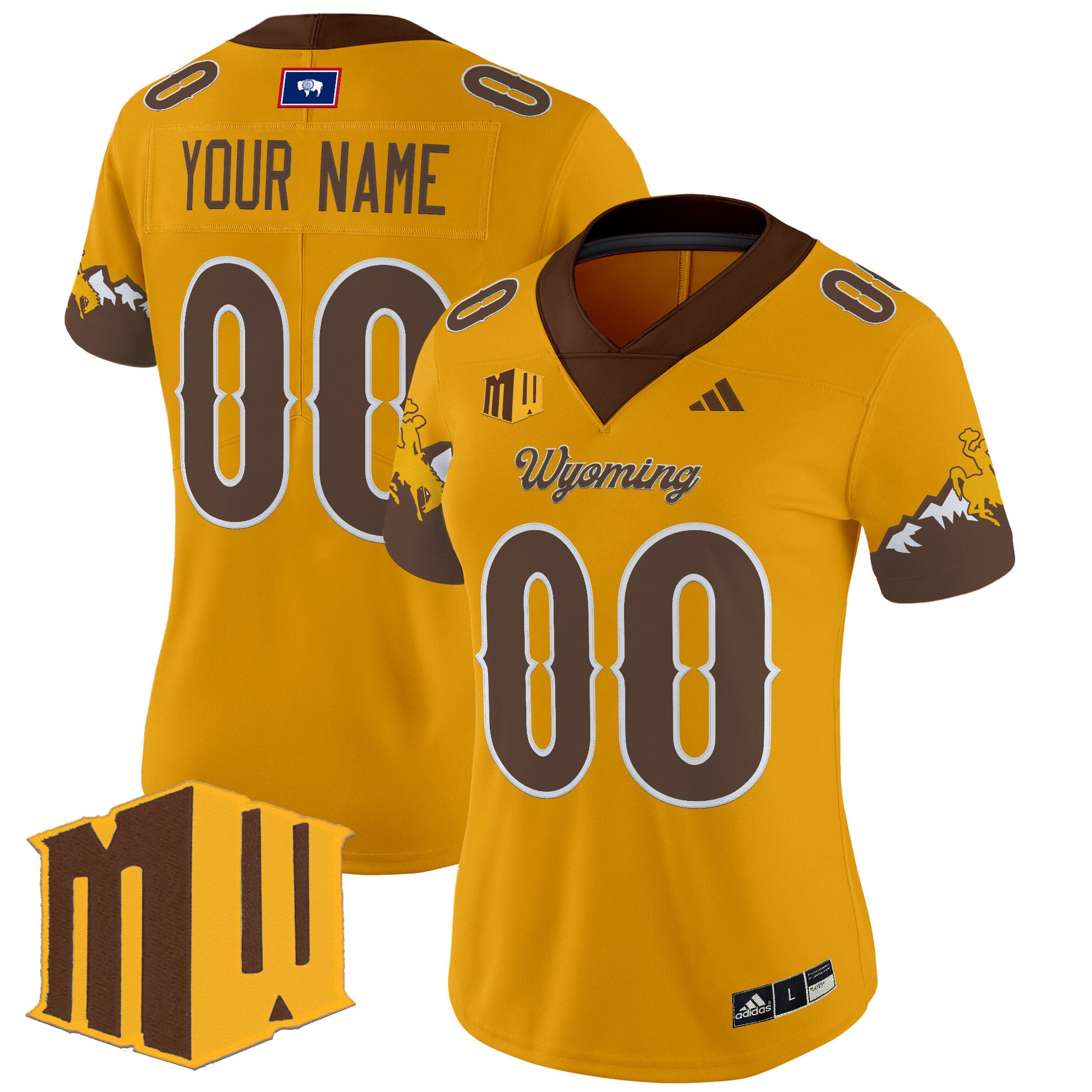 Wyoming Cowboys 2025 Vapor Limited Custom Jersey - All Stitched