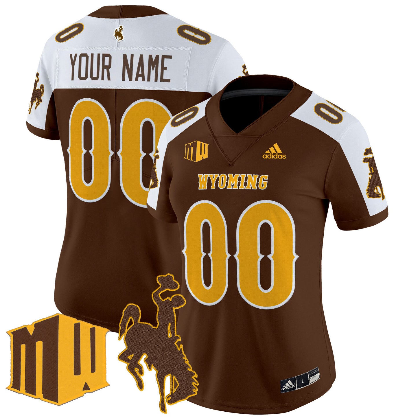 Wyoming Cowboys 2025 Vapor Limited Custom Jersey - All Stitched