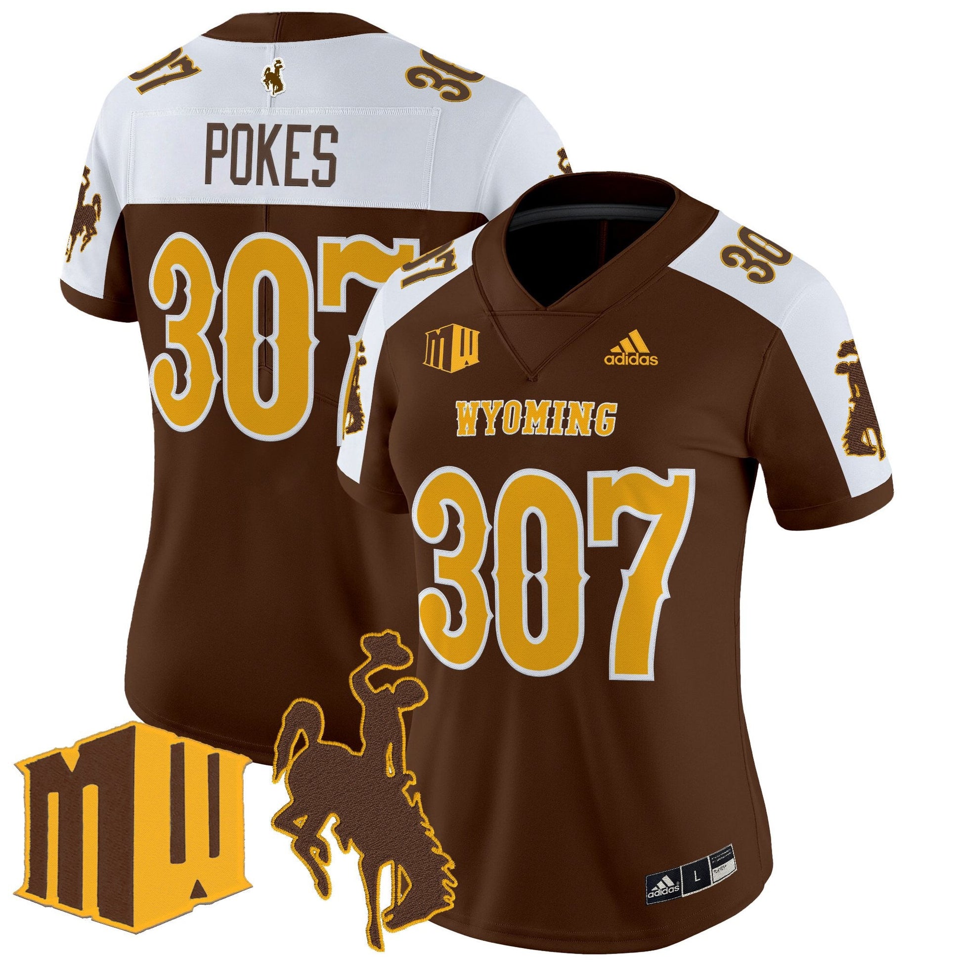 Women's Wyoming Cowboys 2025 Vapor Limited Jersey - All Stitched