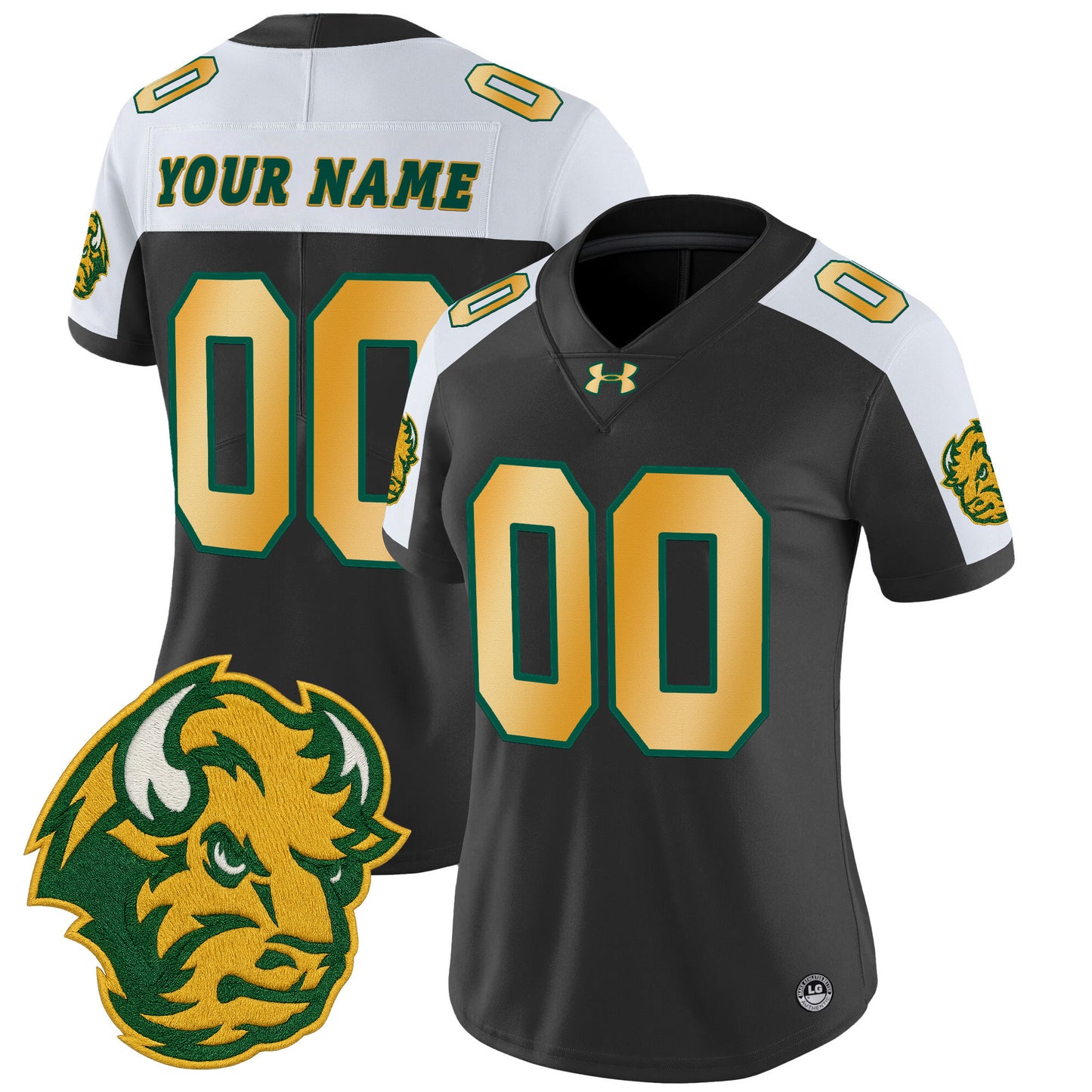 North Dakota State Bison Vapor Limited Custom Jersey - All Stitched