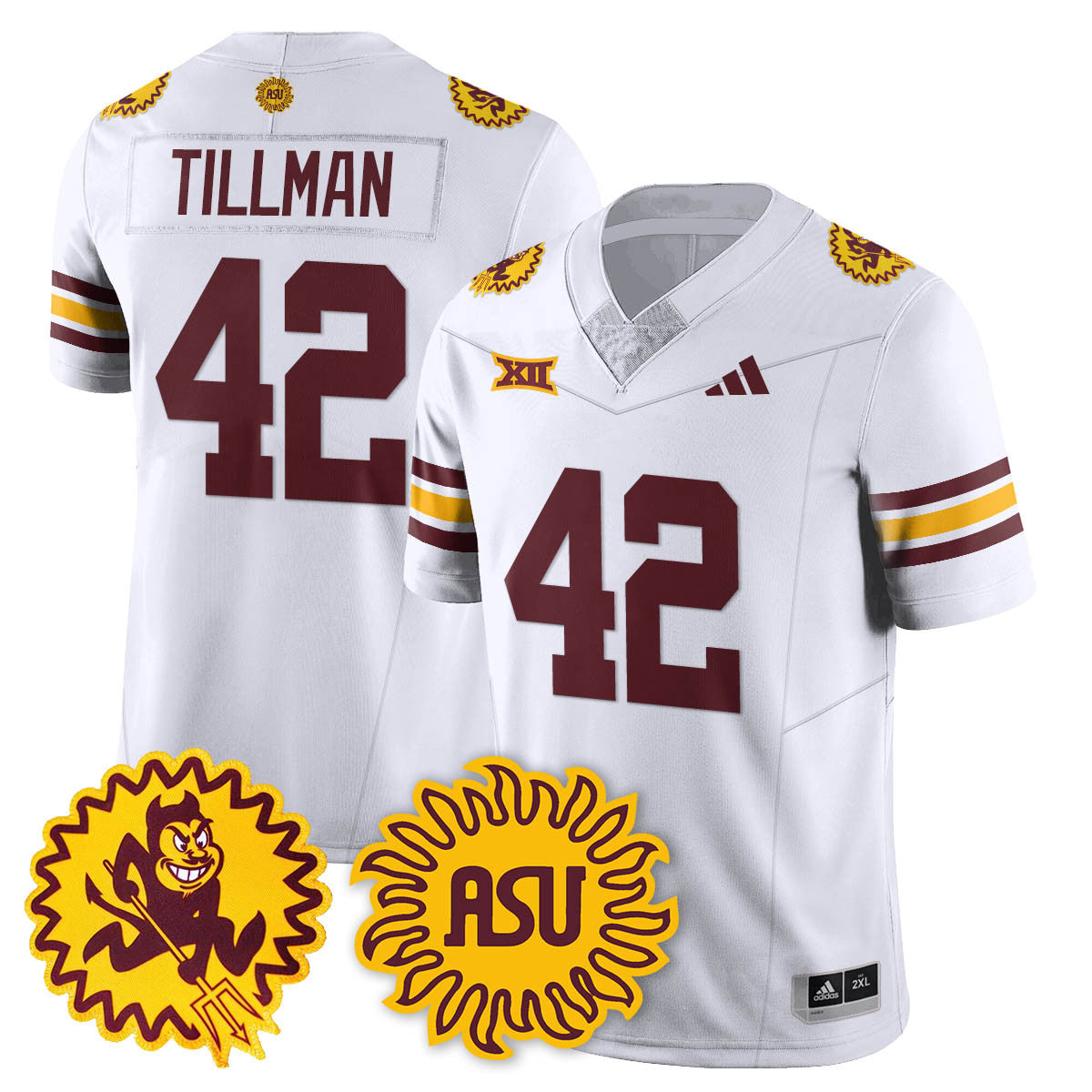 Men's Arizona State Sun Devils 1975 Throwback Uniform - All Stitched