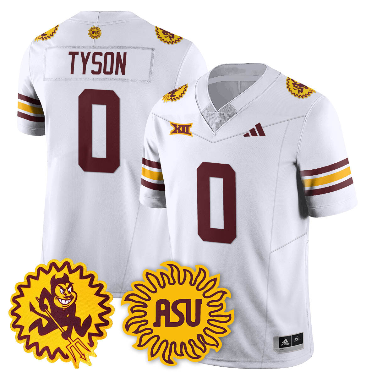 Men's Arizona State Sun Devils 1975 Throwback Uniform - All Stitched