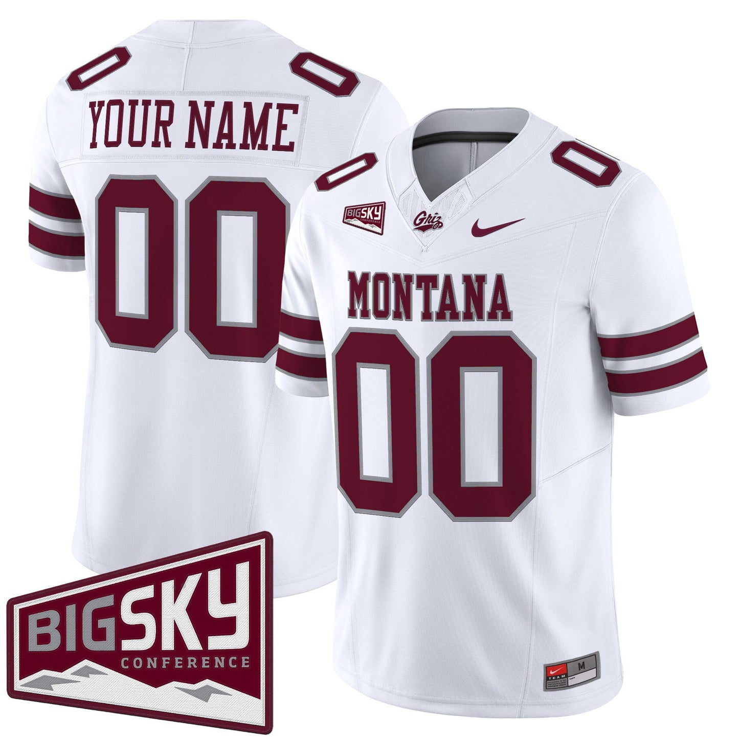 Montana Grizzlies 2025 Vapor Limited Custom Jersey - All Stitched