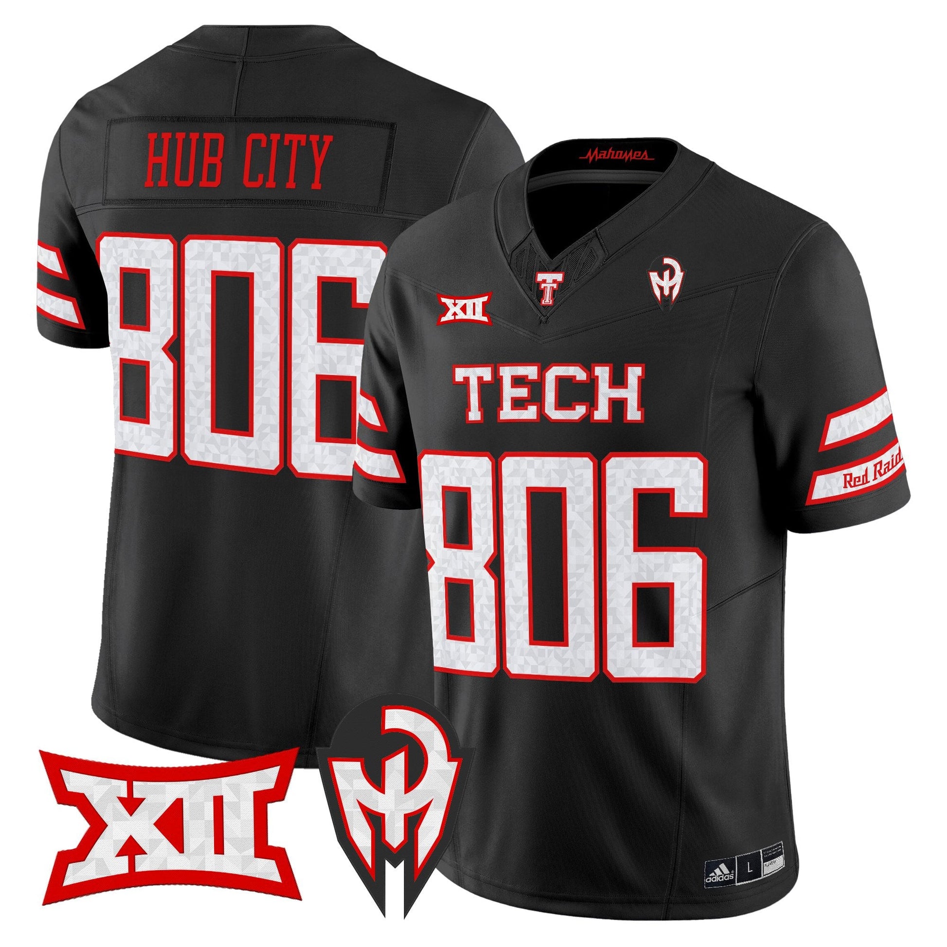 Men's Texas Tech Red Raiders 'Too Cold' Vapor Limited Jersey - Mahomes Collection - All Stitched