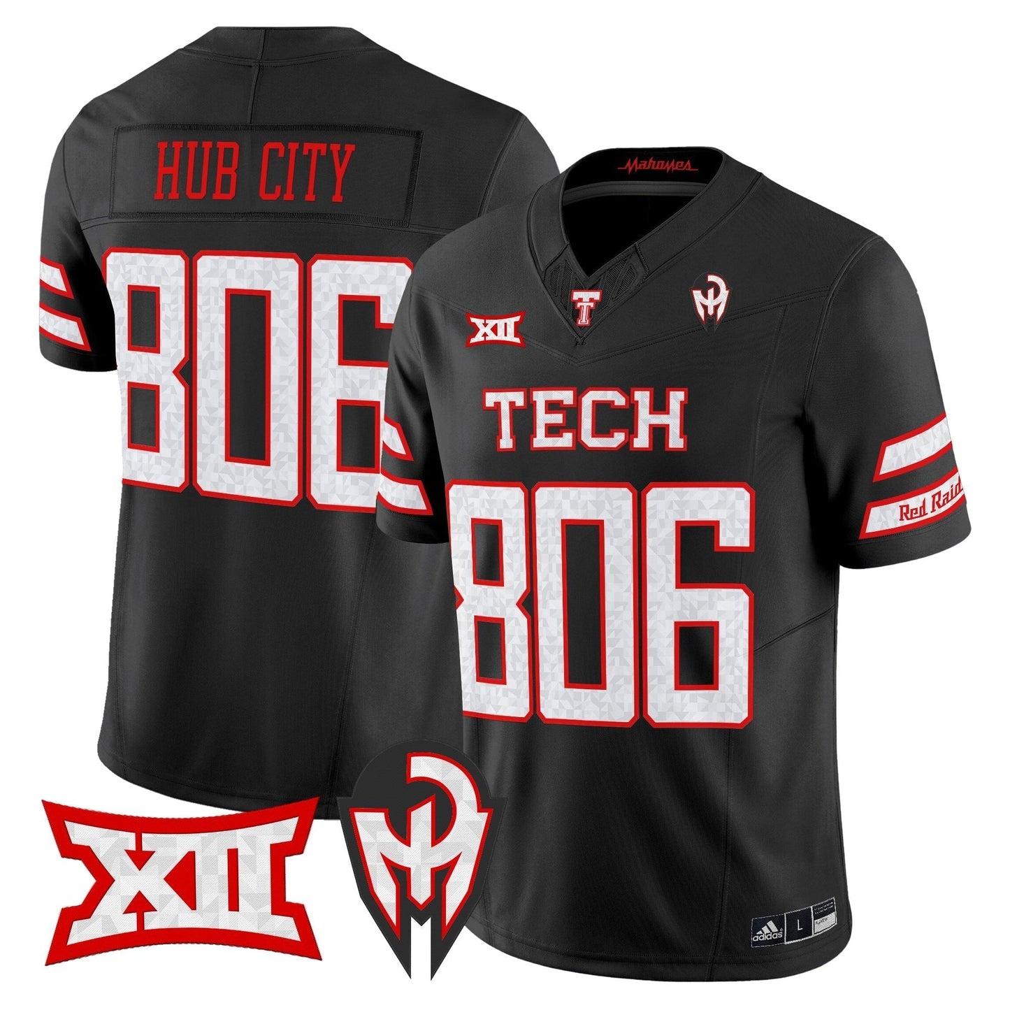 Men's Texas Tech Red Raiders 'Too Cold' Vapor Limited Jersey - Mahomes Collection - All Stitched