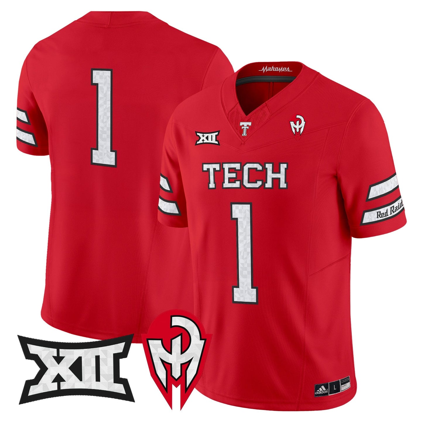 Men's Texas Tech Red Raiders 'Too Cold' Vapor Limited Jersey - Mahomes Collection - All Stitched