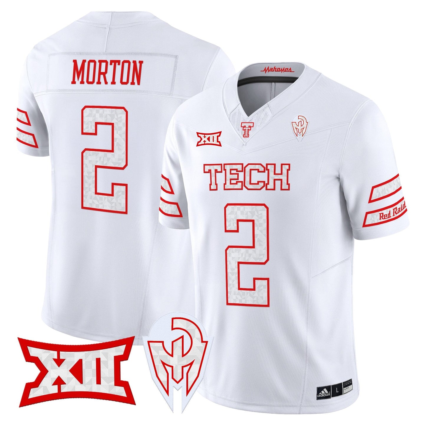 Men's Texas Tech Red Raiders 'Too Cold' Vapor Limited Jersey - Mahomes Collection - All Stitched