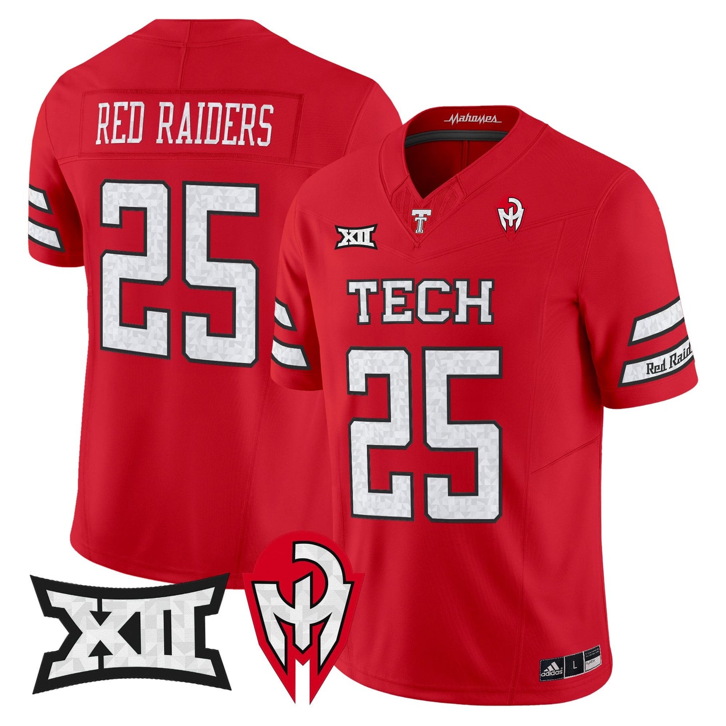 Men's Texas Tech Red Raiders 'Too Cold' Vapor Limited Jersey - Mahomes Collection - All Stitched
