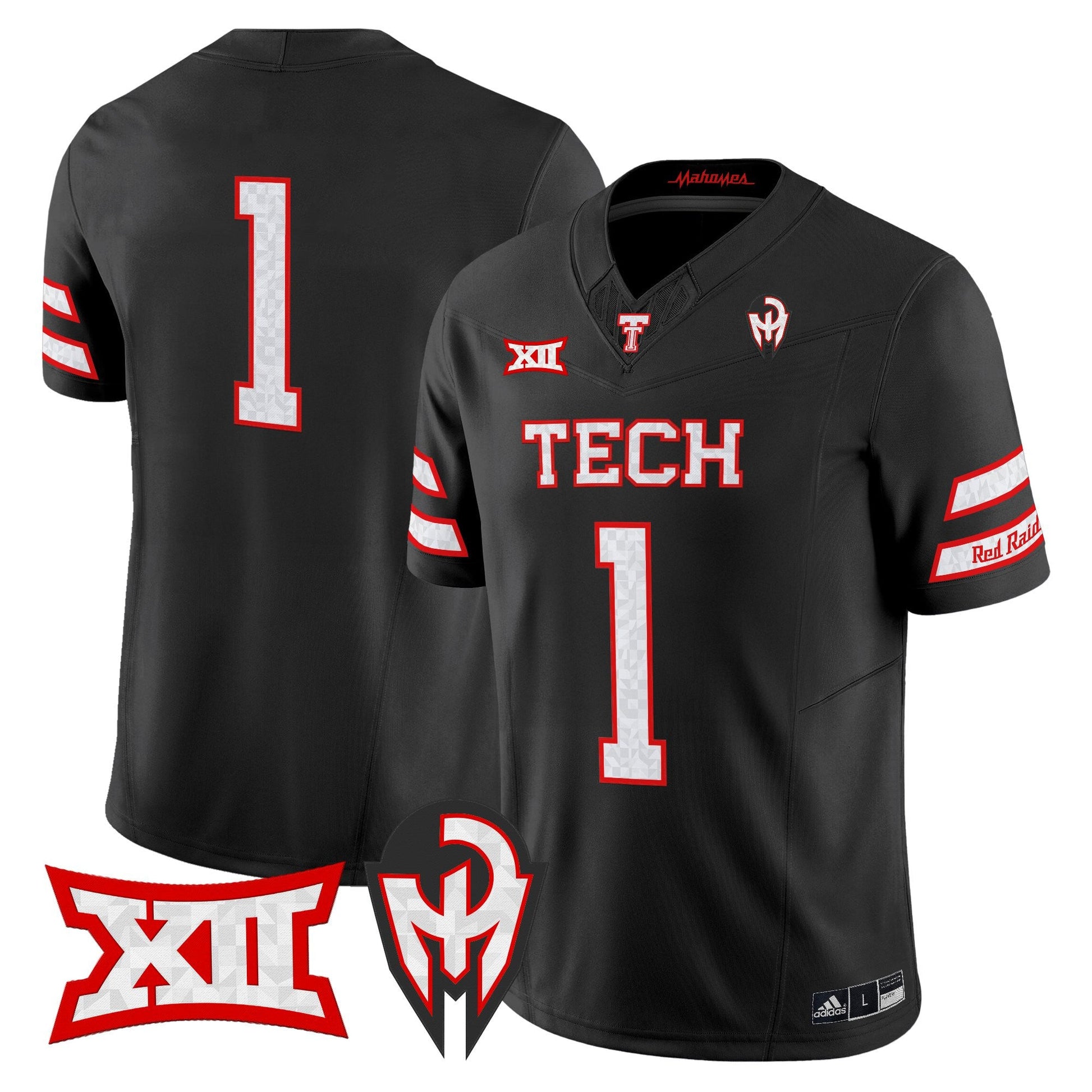 Men's Texas Tech Red Raiders 'Too Cold' Vapor Limited Jersey - Mahomes Collection - All Stitched