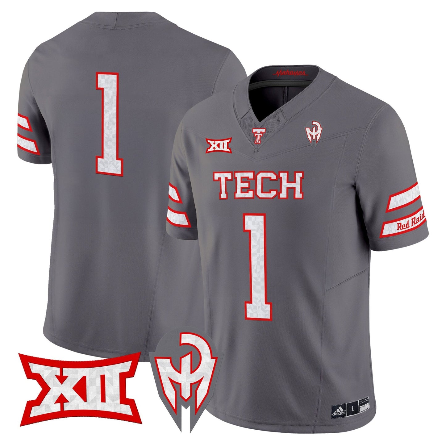 Men's Texas Tech Red Raiders 'Too Cold' Vapor Limited Jersey - Mahomes Collection - All Stitched