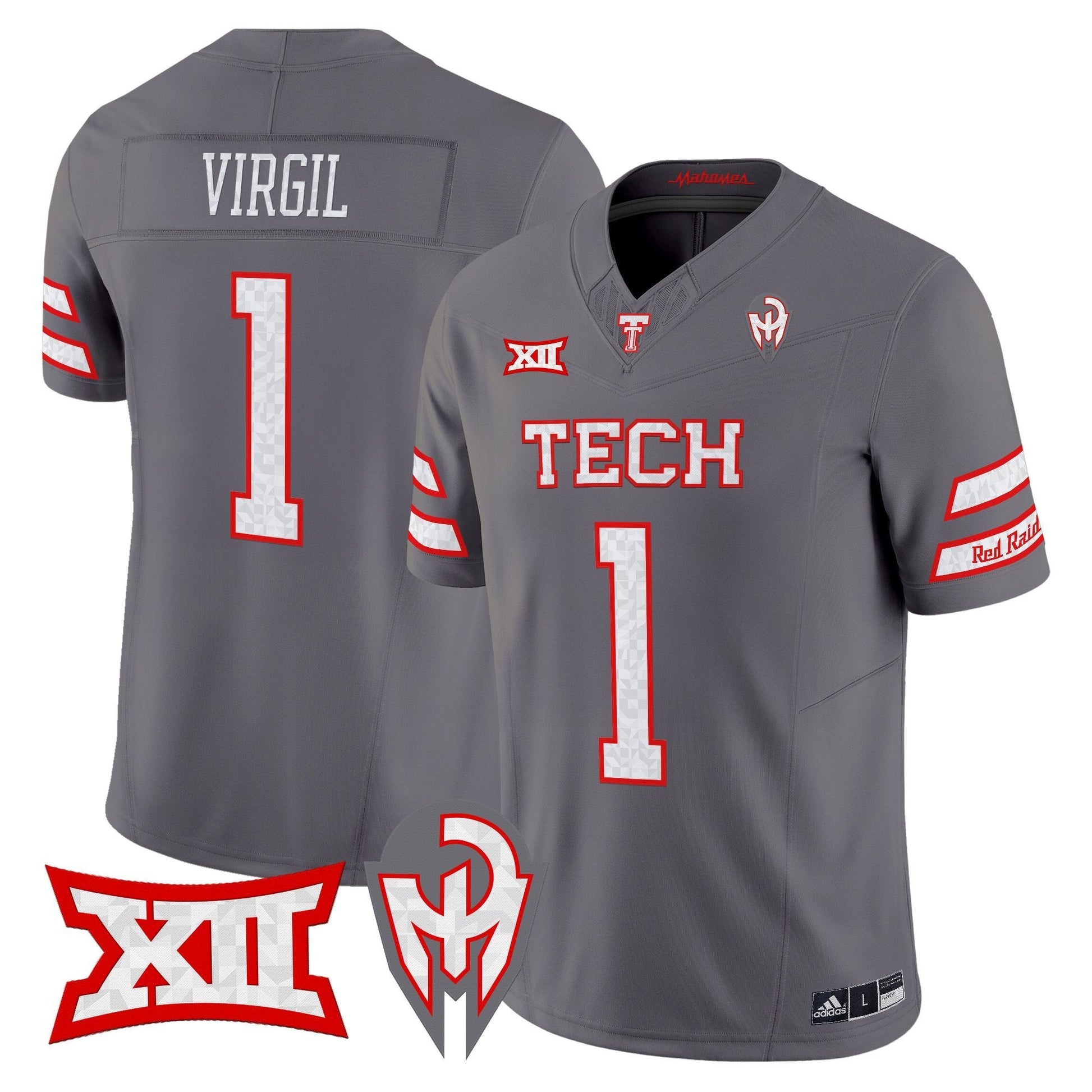 Men's Texas Tech Red Raiders 'Too Cold' Vapor Limited Jersey - Mahomes Collection - All Stitched